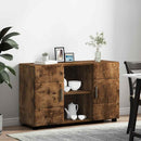 Sideboard FLORIN 88,5 x 30,5 x 55,5 cm Røget eg Konstrueret træ