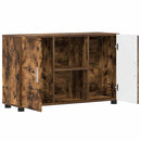 Sideboard FLORIN 88,5 x 30,5 x 55,5 cm Røget eg Konstrueret træ