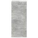Badeværelsesvægskab med hylde TULUM Beton Grå 37 x 24,5 x 86 cm