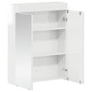 Badeværelsesspejlskab TULUM Høj gloss hvid 60 x 16,5 x 78 cm