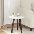 Bordplade Hvid Ø 40 x 1,5 cm Konstrueret træ