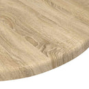 Bordplade Ø 40 x 1,5 cm Rund Konstrueret træ Sonoma-eg