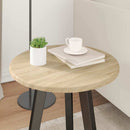 Bordplade Ø 40 x 1,5 cm Rund Konstrueret træ Sonoma-eg