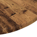 Bordplade Gammelt træ Ø 50 x 1,5 cm Konstrueret træ