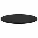 Bordplade Ø 60 x 1,5 cm Rund Konstrueret træ Sort