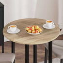Bordplade Sonoma-eg Ø 70 x 1,5 cm Konstrueret træ