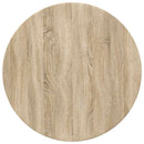 Bordplade Ø 70 x 1,5 cm Rund Konstrueret træ Sonoma-eg