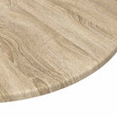 Bordplade Ø 80 x 1,5 cm Rund Konstrueret træ Sonoma-eg