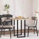 Bordplade Ø 80 x 1,5 cm Rund Konstrueret træ Sonoma-eg
