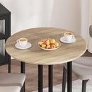 Bordplade Ø 80 x 1,5 cm Rund Konstrueret træ Sonoma-eg