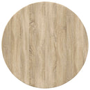 Bordplade Ø 80 x 1,5 cm Rund Konstrueret træ Sonoma-eg