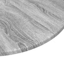 Bordplade Grå sonoma-eg Ø 80 x 1,5 cm Konstrueret træ