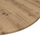 Bordplade Ø 80 x 1,5 cm Rund Konstrueret træ artisan eg