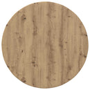 Bordplade Ø 80 x 1,5 cm Rund Konstrueret træ artisan eg