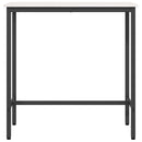 bord Hvid 100 x 40 x 101 cm Ingeniørtræ og stål