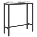 bord Hvid 100 x 40 x 101 cm Ingeniørtræ og stål