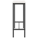 bord Hvid 100 x 40 x 101 cm Ingeniørtræ og stål