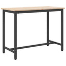 bord Naturfarvet 100 x 50 x 77 cm Ingeniørtræ og stål