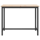 bord Naturfarvet 100 x 50 x 77 cm Ingeniørtræ og stål