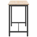 bord Naturfarvet 100 x 50 x 77 cm Ingeniørtræ og stål