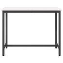 bord Hvid 100 x 50 x 77 cm Ingeniørtræ og stål