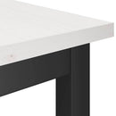 Spisebænk 2 pcs Hvid 100 x 32,5 x 49 cm Massivt fyrretræ