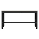 Spisebænk 2 pcs Hvid 100 x 32,5 x 49 cm Massivt fyrretræ