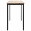 bord Naturfarvet 100 x 50 x 77 cm Ingeniørtræ og stål