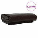 Tarpaulin 650g / m² Brun 1,5 x 10 m Lærred med PVC-belægning