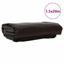 Tarpaulin 650g / m² Brun 1,5 x 20 m Lærred med PVC-belægning
