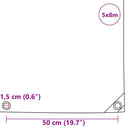 Tarpaulin 650g / m² Beige 5 x 8 m Lærred med PVC-belægning