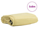Tarpaulin 650g / m² Beige 5 x 8 m Lærred med PVC-belægning