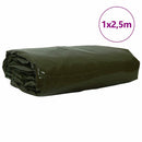 Tarpaulin 650g / m² Oliven grøn 1 x 2,5 m
