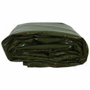 Tarpaulin 650g / m² Oliven grøn 5 x 5 m Lærred med PVC-belægning