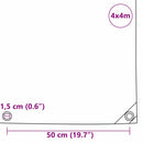 Tarpaulin 650g / m² Orange 4 x 4 m Lærred med PVC-belægning