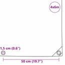 Tarpaulin 650g / m² Orange 4 x 6 m Lærred med PVC-belægning