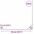 Tarpaulin 650g / m² Orange 4 x 8 m Lærred med PVC-belægning