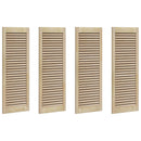 Skabsdør 4 pcs Naturfarvet 110 x 2,1 x 39,5 cm Massiv fyrretræ