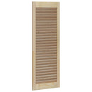 Skabsdør 4 pcs Naturfarvet 110 x 2,1 x 39,5 cm Massiv fyrretræ