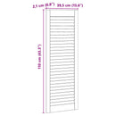 Skabsdør 4 pcs Naturfarvet 110 x 2,1 x 39,5 cm Massiv fyrretræ