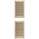 Skabsdør med dør 4 pcs Naturfarvet 140,5 x 2,1 x 39,5 cm