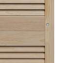 Skabsdør med dør 4 pcs Naturfarvet 49,5 x 2,1 x 140,5 cm