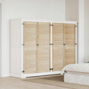 Skabsdør med dør 4 pcs Naturfarvet 49,5 x 2,1 x 140,5 cm