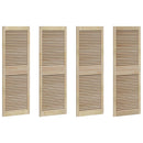 Skabsdør med dør 4 pcs Naturfarvet 49,5 x 2,1 x 140,5 cm