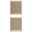 Skabsdør med dør 4 pcs Naturfarvet 140,5 x 2,1 x 59,5 cm