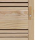 Skabsdør med dør 4 pcs Naturfarvet 140,5 x 2,1 x 59,5 cm
