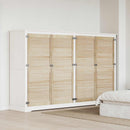 Skabsdør med dør 4 pcs Naturfarvet 140,5 x 2,1 x 59,5 cm