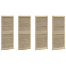 Skabsdør med dør 4 pcs Naturfarvet 140,5 x 2,1 x 59,5 cm