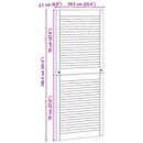 Skabsdør med dør 4 pcs Naturfarvet 140,5 x 2,1 x 59,5 cm