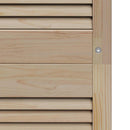 Skabsdør 4 pcs Naturfarvet 170 x 2,1 x 39,5 cm Massiv fyrretræ